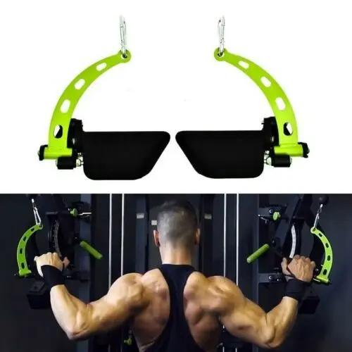 Gym Fitness Lat Pulldown Rowing Bar Pulley Cable Machine T Bar V Bar Attachments PeakPursuitFitness