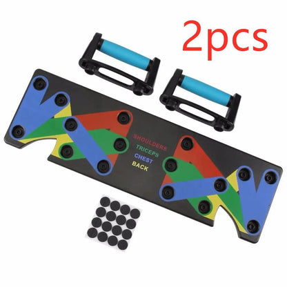 Push Up Rack Edge 9 in 1 Body Building Exercise Fitness Tools Women Men Push-Up Display Shelves and Raisers For GYM Training Body drop shipping PeakPursuitFitness