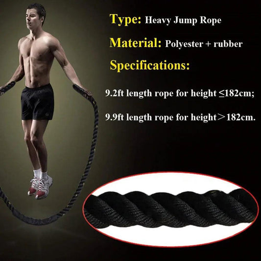 Rope Battle Skipping Ropes Power Training  Fitness Home Gym Equipment PeakPursuitFitness