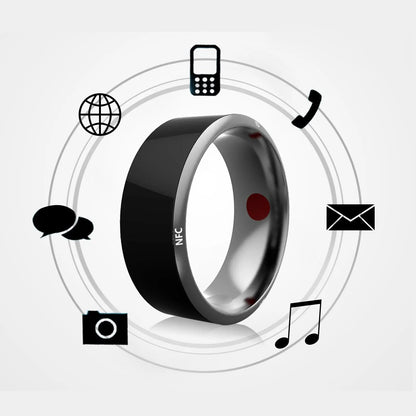 Smart Ring Wearable Device Multifunctional Black High-tech PeakPursuitFitness