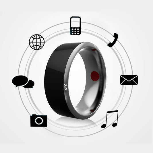 Smart Ring Wearable Device Multifunctional Black High-tech PeakPursuitFitness