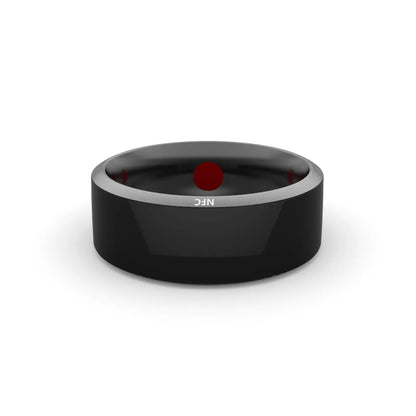 Smart Ring Wearable Device Multifunctional Black High-tech PeakPursuitFitness