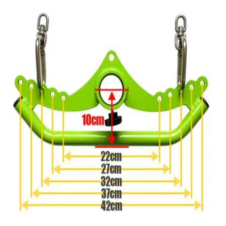 Gym Fitness Lat Pulldown Rowing Bar Pulley Cable Machine T Bar V Bar Attachments PeakPursuitFitness