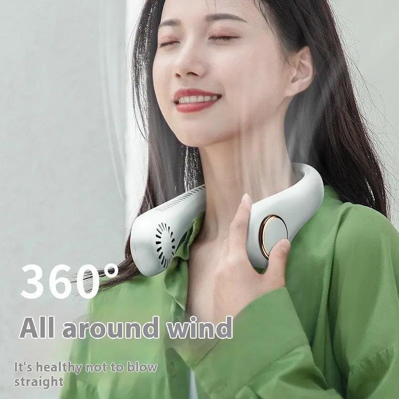 USB Charging For Your Outdoor Sports Neck Hanging Fan PeakPursuitFitness