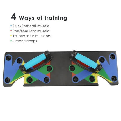 Push Up Rack Edge 9 in 1 Body Building Exercise Fitness Tools Women Men Push-Up Display Shelves and Raisers For GYM Training Body drop shipping PeakPursuitFitness