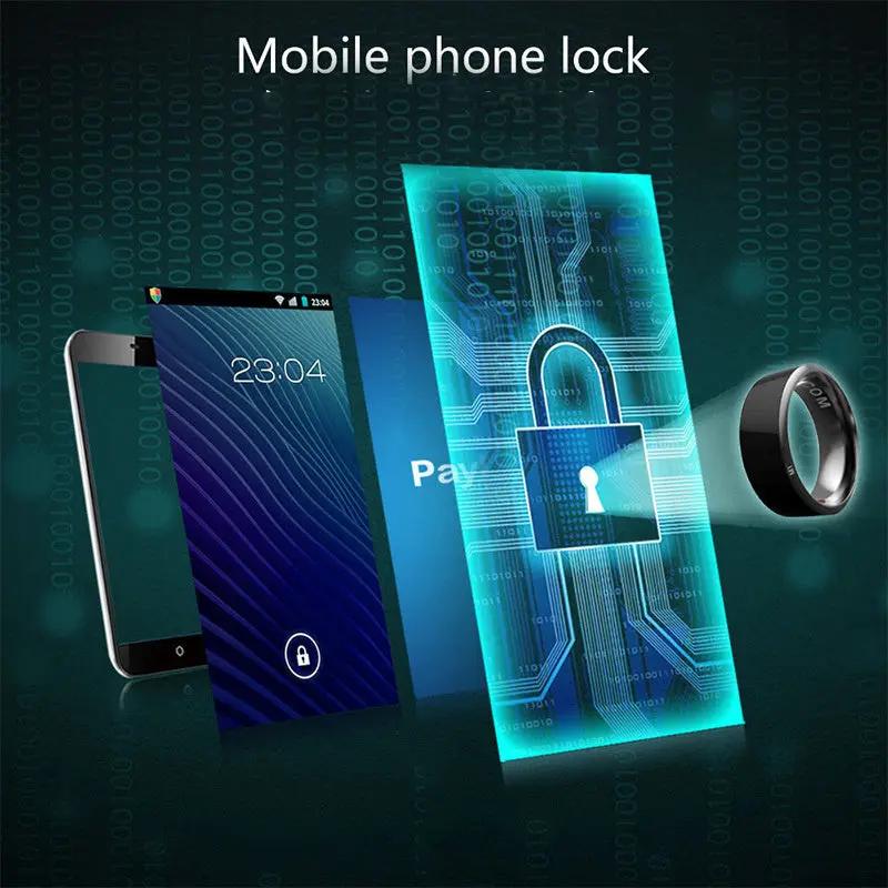 Smart Ring Wearable Device Multifunctional Black High-tech PeakPursuitFitness