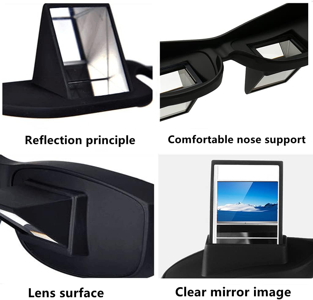 Ergonomic Reading Prism: Anti-Fatigue Bed Spectacles for Reading, TV & Gaming