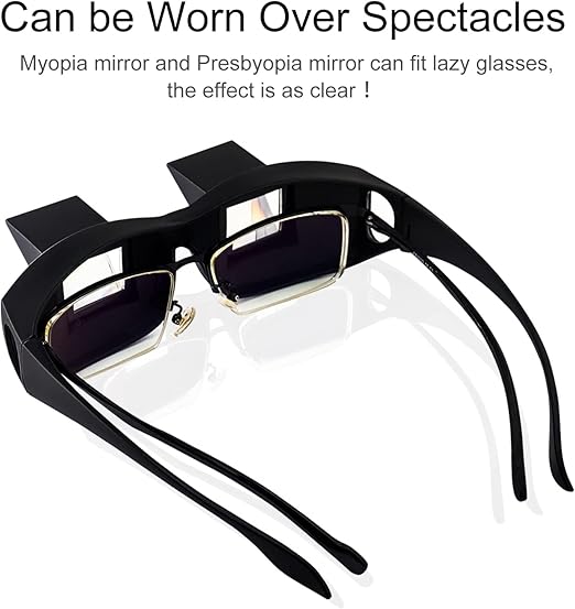 Ergonomic Reading Prism: Anti-Fatigue Bed Spectacles for Reading, TV & Gaming