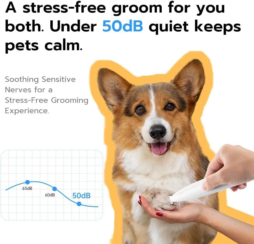 Low-Noise LED Clippers for Dogs & Cats | Tangle-Free Hygiene Trimming PeakPursuitFitness