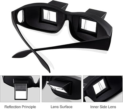 Ergonomic Reading Prism: Anti-Fatigue Bed Spectacles for Reading, TV & Gaming