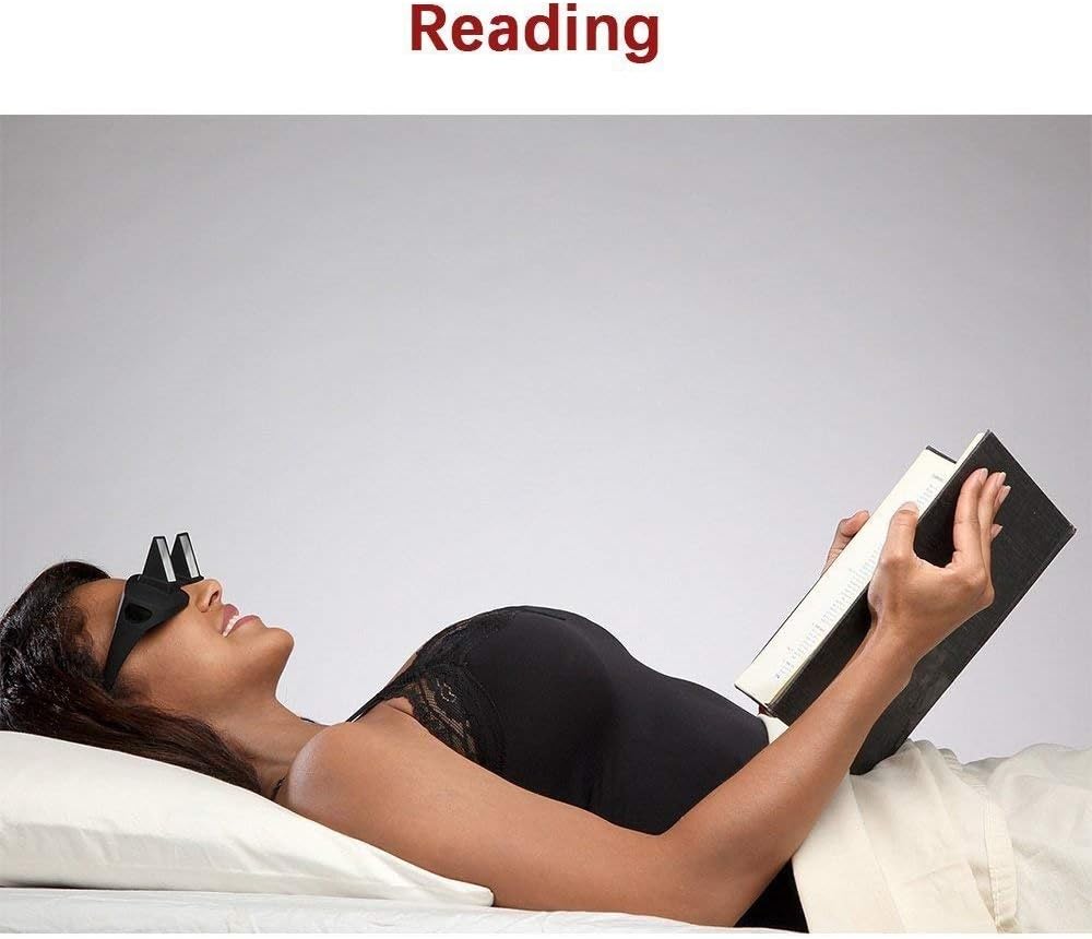 Ergonomic Reading Prism: Anti-Fatigue Bed Spectacles for Reading, TV & Gaming