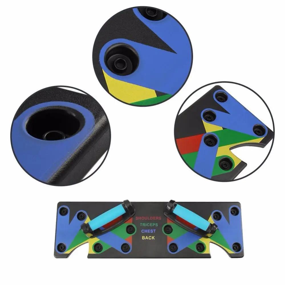 Push Up Rack Edge 9 in 1 Body Building Exercise Fitness Tools Women Men Push-Up Display Shelves and Raisers For GYM Training Body drop shipping PeakPursuitFitness