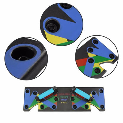 Push Up Rack Edge 9 in 1 Body Building Exercise Fitness Tools Women Men Push-Up Display Shelves and Raisers For GYM Training Body drop shipping PeakPursuitFitness