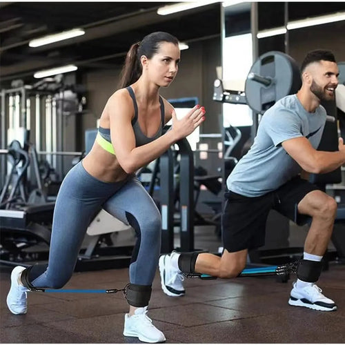 Ankle Strap Resistance Bands Hip Leg Strength Pull Rope Fitness Elastic Training Home Yoga Pilate Crossfit Workout Gym Equipment PeakPursuitFitness