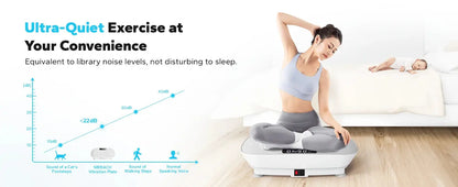 MERACH Vibration Plate – Full Body Workout & Weight Loss Machine