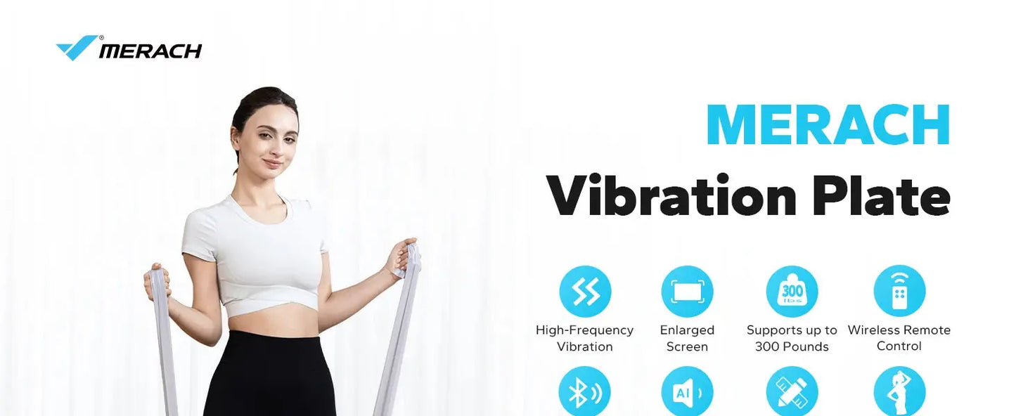 MERACH Vibration Plate – Full Body Workout & Weight Loss Machine