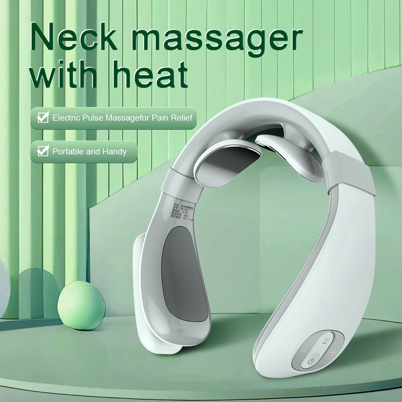 Portable Mini Cervical Massager – Deep Tissue & Heat Therapy