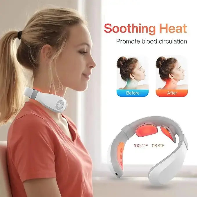 Portable Mini Cervical Massager – Deep Tissue & Heat Therapy PeakPursuitFitness