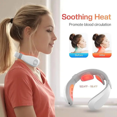Portable Mini Cervical Massager – Deep Tissue & Heat Therapy