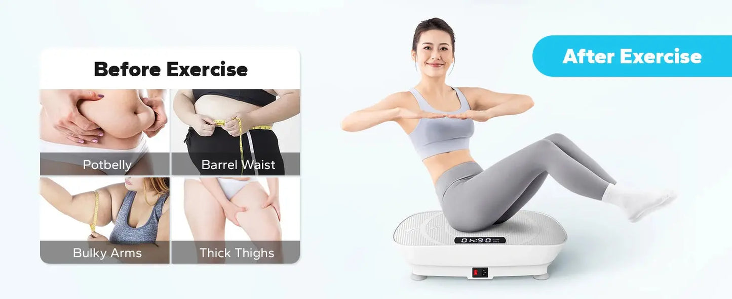 MERACH Vibration Plate – Full Body Workout & Weight Loss Machine