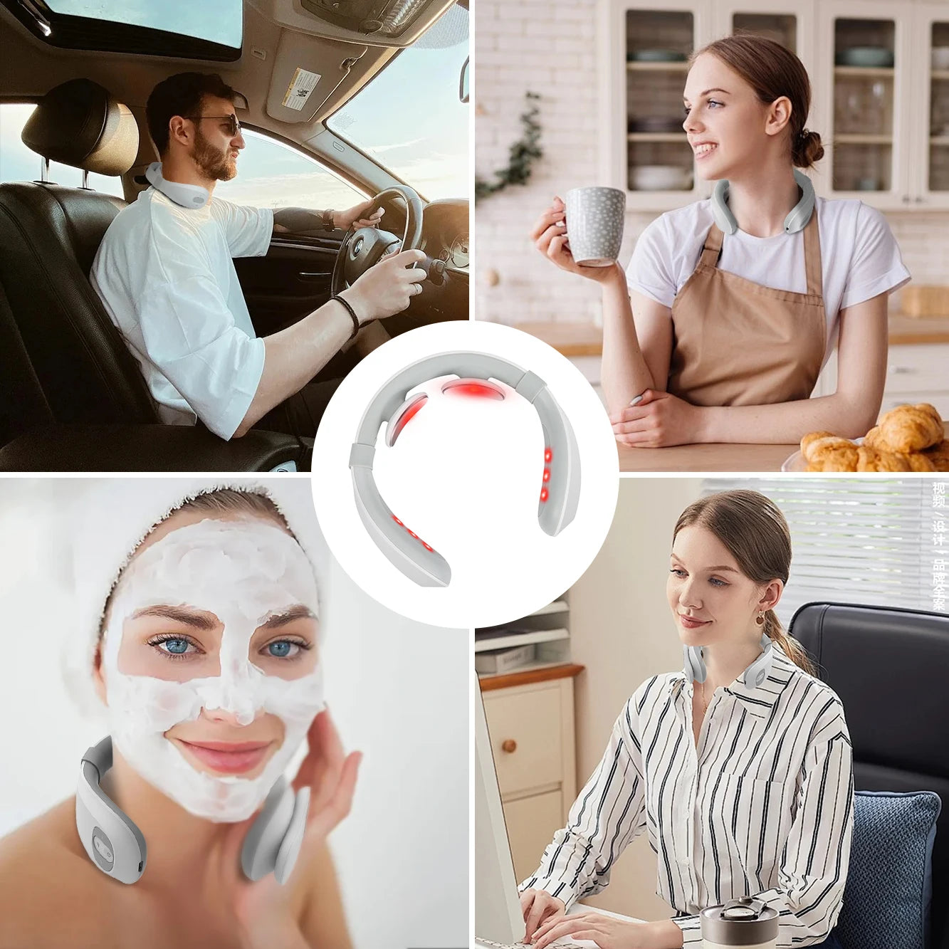 Portable Mini Cervical Massager – Deep Tissue & Heat Therapy