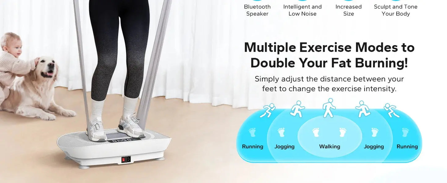 MERACH Vibration Plate – Full Body Workout & Weight Loss Machine