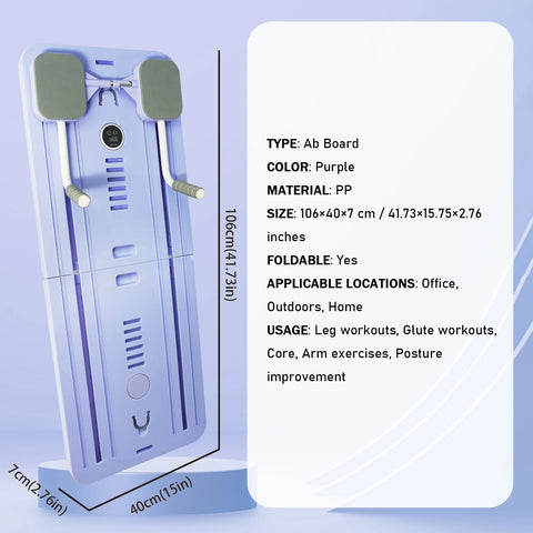 Adjustable Pilates Board Workout Board – Home Abs, Push-Up & Yoga Trainer