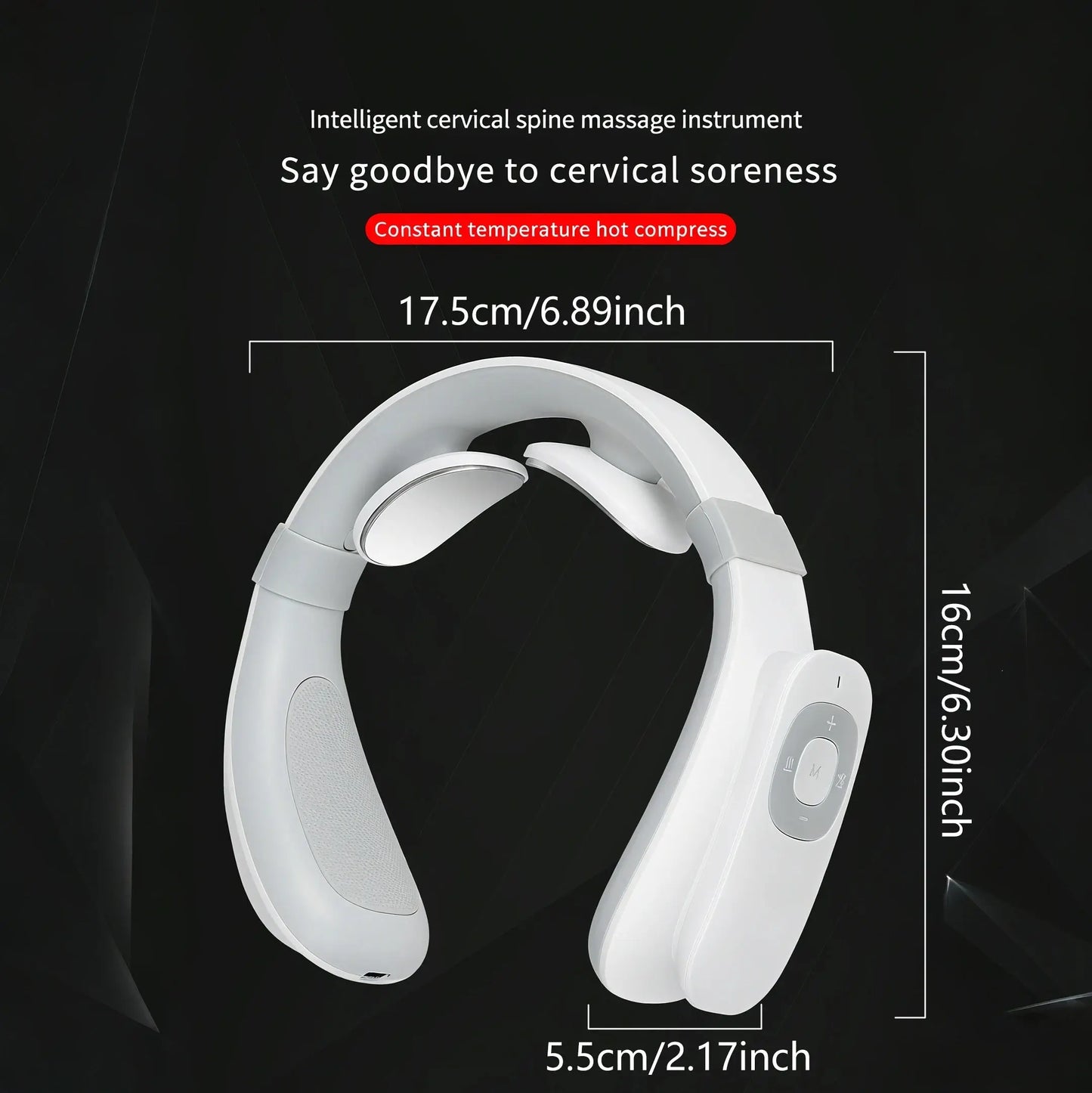 Portable Mini Cervical Massager – Deep Tissue & Heat Therapy PeakPursuitFitness