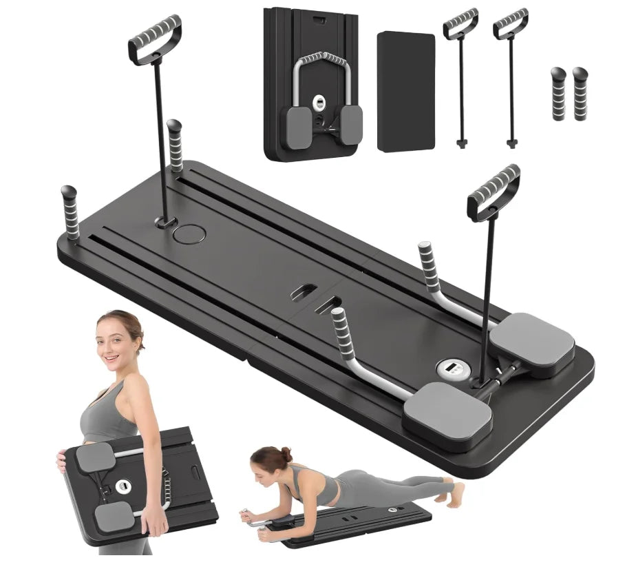Adjustable Pilates Workout Board – Home Abs, Push-Up & Yoga Trainer