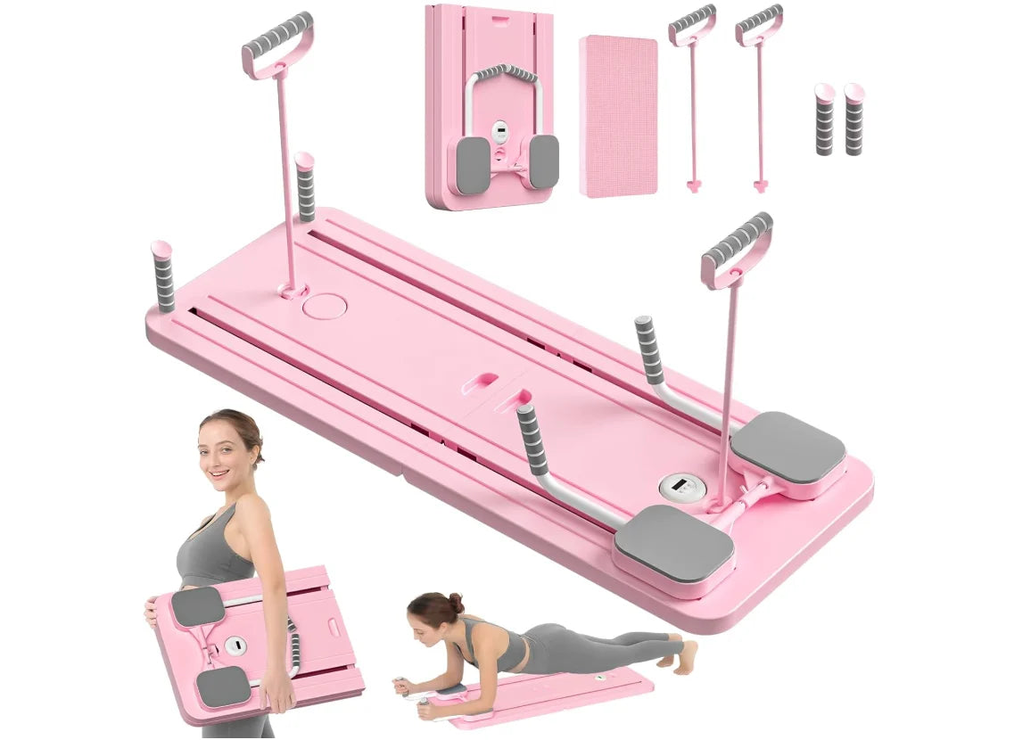 Adjustable Pilates Workout Board – Home Abs, Push-Up & Yoga Trainer