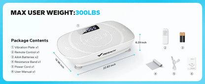 MERACH Vibration Plate – Full Body Workout & Weight Loss Machine