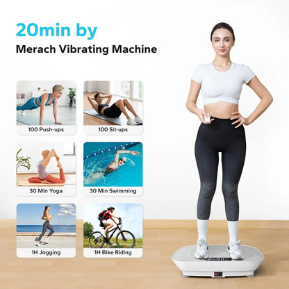 MERACH Vibration Plate – Full Body Workout & Weight Loss Machine