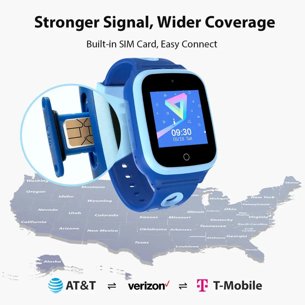 4G Kids Smart Watch with GPS & Video Call