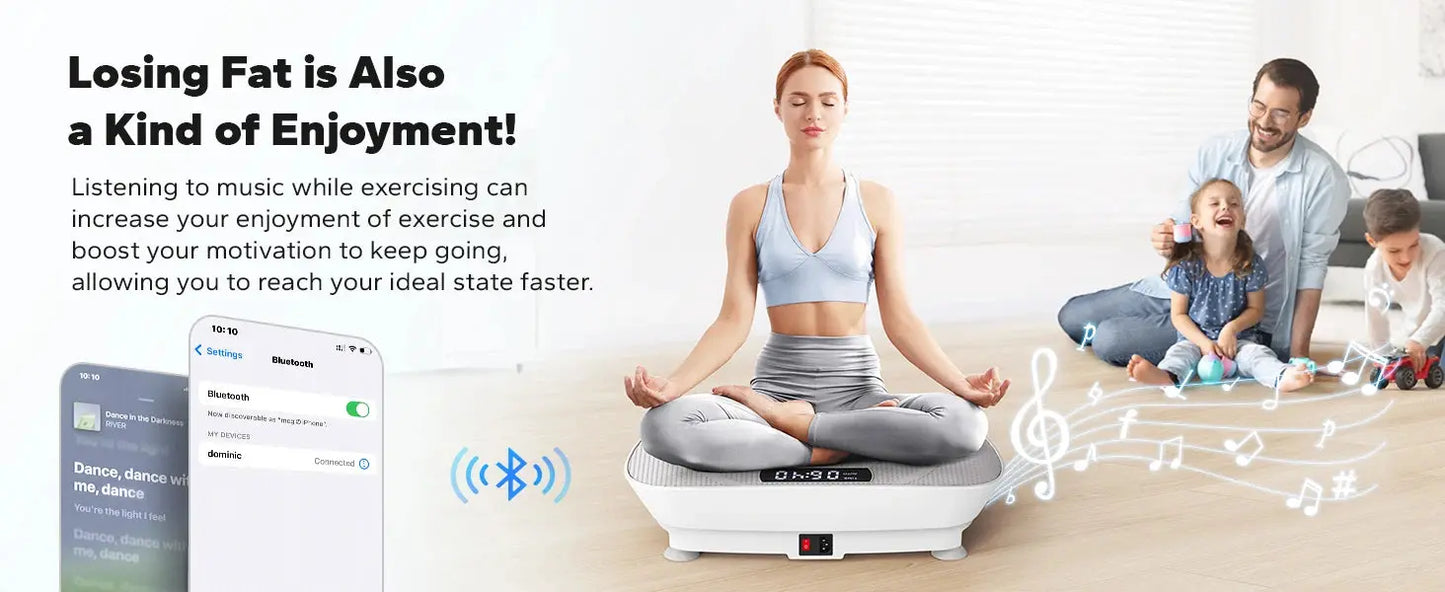 MERACH Vibration Plate – Full Body Workout & Weight Loss Machine