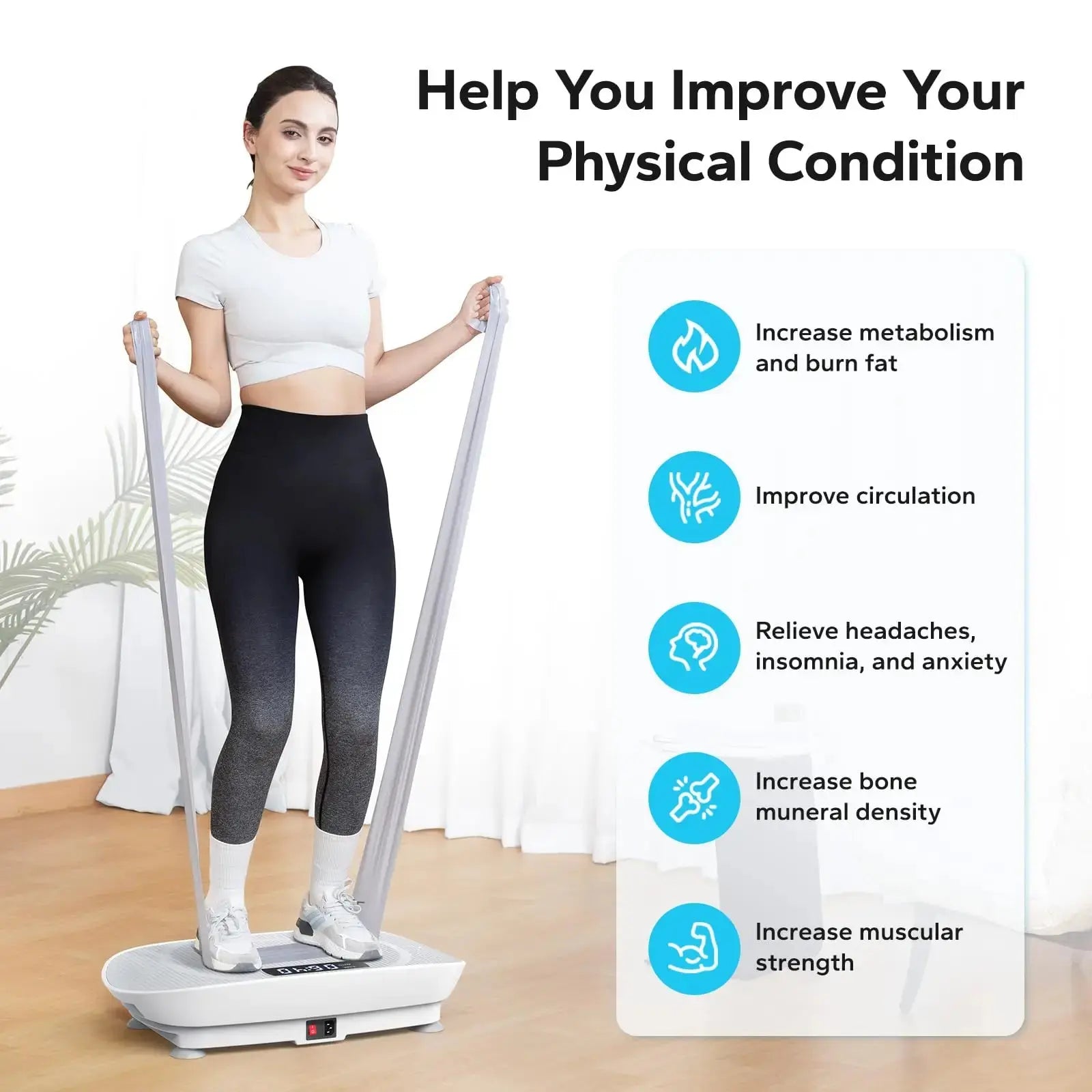 MERACH Vibration Plate – Full Body Workout & Weight Loss Machine
