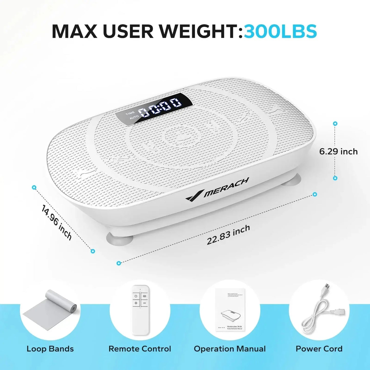 MERACH Vibration Plate – Full Body Workout & Weight Loss Machine