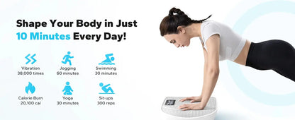 MERACH Vibration Plate – Full Body Workout & Weight Loss Machine