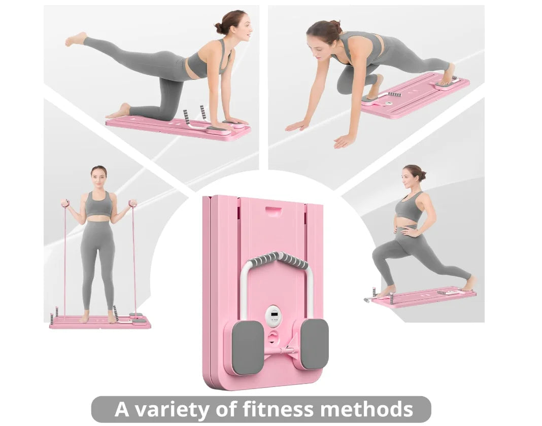 Adjustable Pilates Workout Board – Home Abs, Push-Up & Yoga Trainer