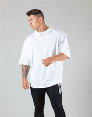 Men’s Gym T-Shirt– Loose Fit Workout Tee M–XXXL