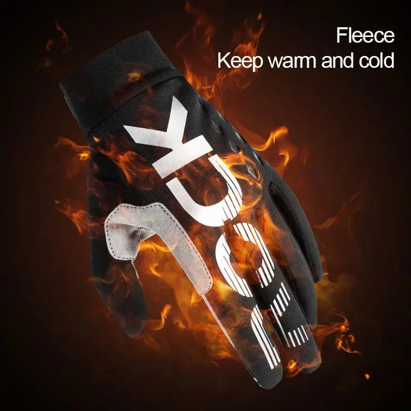 ROCKBROS glovesWaterproof Thermal Cycling Gloves – Touchscreen MTB & Motorcycle Gloves PeakPursuitFitness