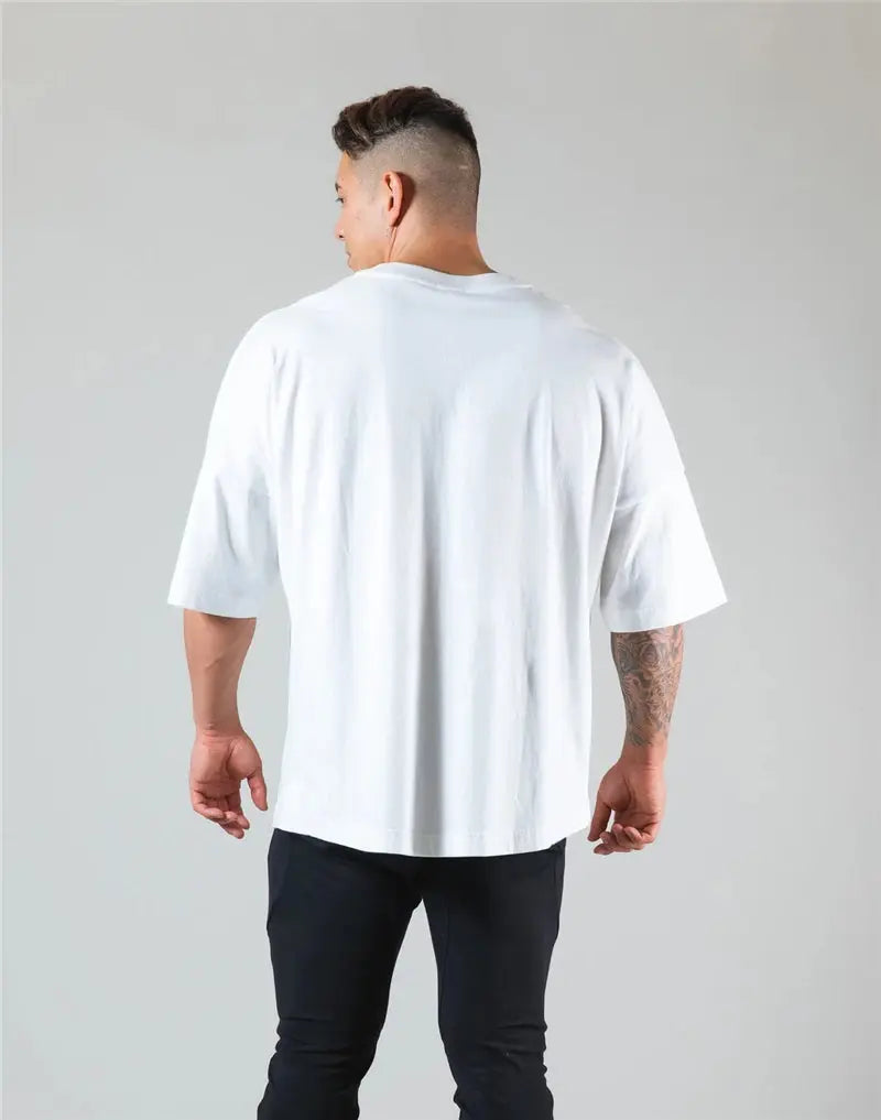 Men’s Gym T-Shirt– Loose Fit Workout Tee M–XXXL PeakPursuitFitness