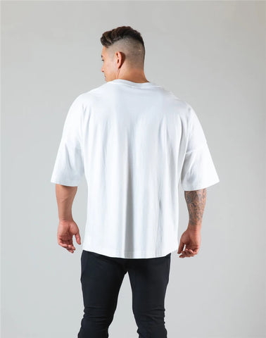 Men’s Gym T-Shirt– Loose Fit Workout Tee M–XXXL
