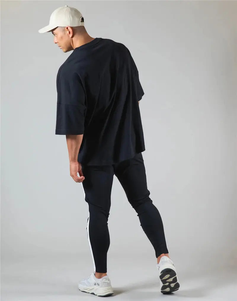 Men’s Gym T-Shirt– Loose Fit Workout Tee M–XXXL PeakPursuitFitness