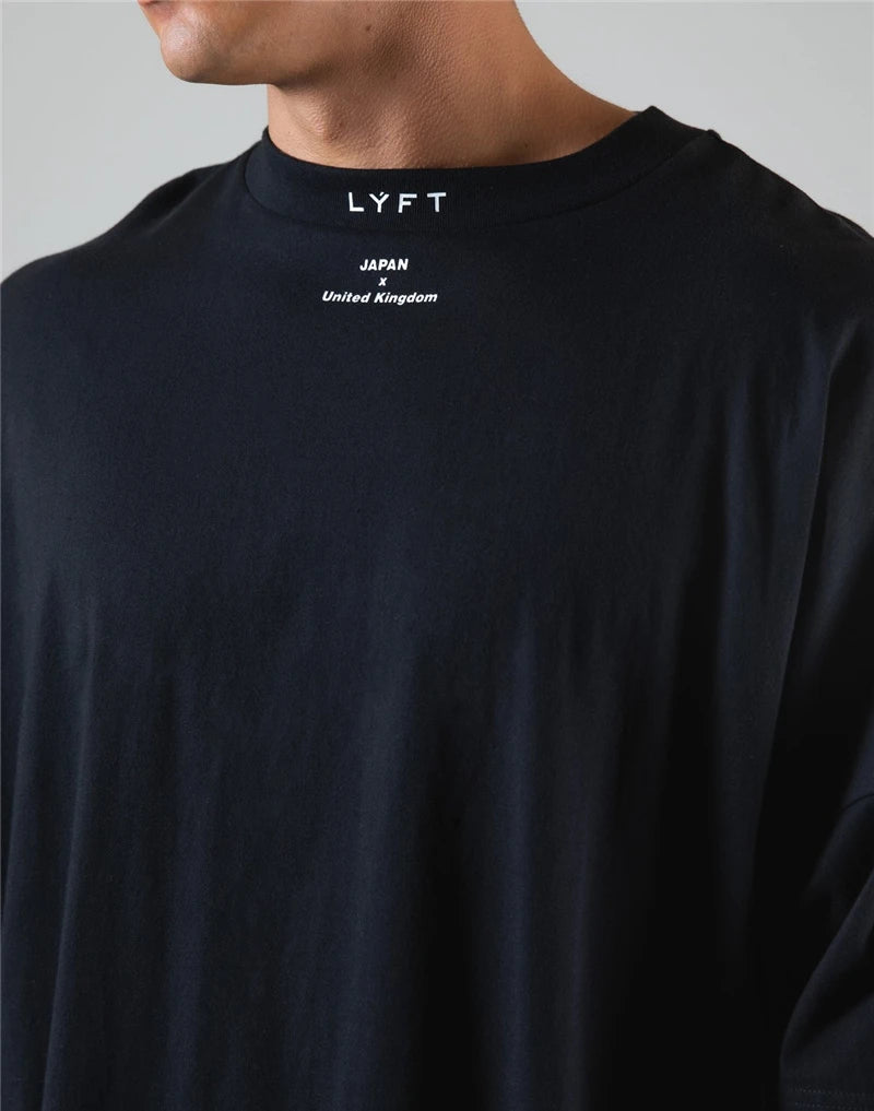 Men’s Cotton Gym T-Shirt – Loose Fit Workout Tee M–XXXL