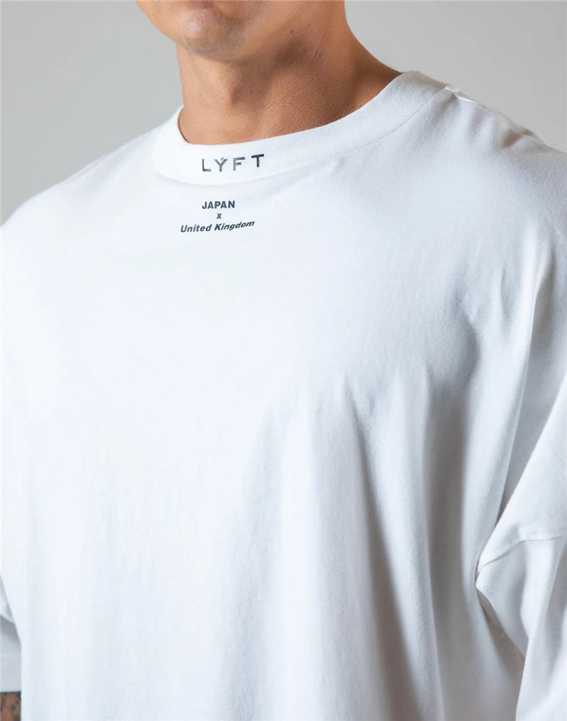 Men’s Cotton Gym T-Shirt – Loose Fit Workout Tee M–XXXL