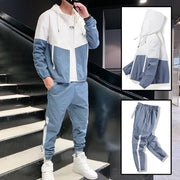 Men's Tracksuit – Hooded Jacket & Jogger Pants 2-Piece Sportswear