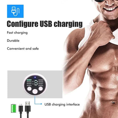EMS Slimming Belt – USB Rechargeable Abdominal Muscle Stimulator