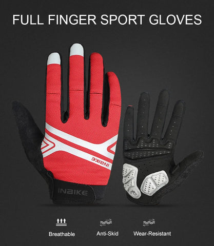 INBIKE Full Finger Cycling Gloves – MTB Touchscreen Bike & Sports Gloves