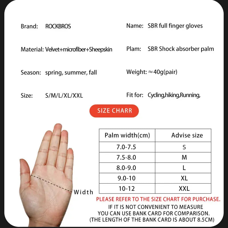 ROCKBROS glovesWaterproof Thermal Cycling Gloves – Touchscreen MTB & Motorcycle Gloves PeakPursuitFitness