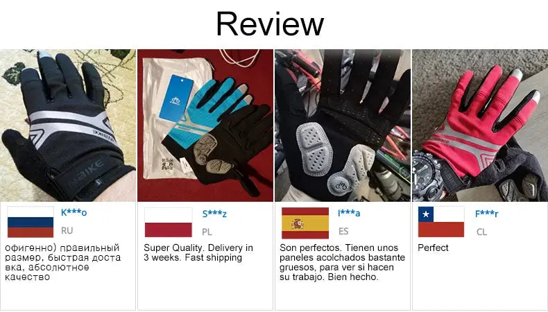 INBIKE Full Finger Cycling Gloves – MTB Touchscreen Bike & Sports Gloves PeakPursuitFitness